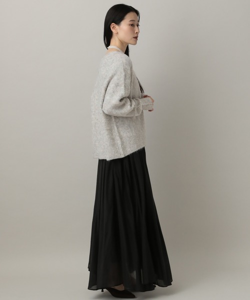 A part by（アパートバイ）の「シャギーニットプルオーバー（ニット/セーター・レディース・ライトグレー/ライトブラウン/アイボリー/ネイビー・FREE）」の8枚目の写真