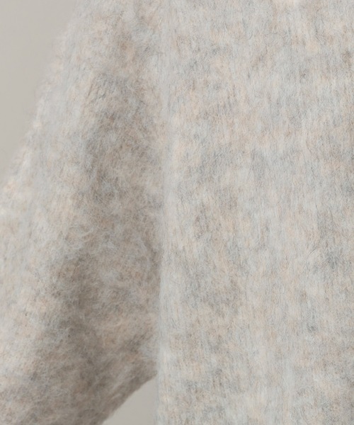 A part by（アパートバイ）の「シャギーニットプルオーバー（ニット/セーター・レディース・ライトグレー/ライトブラウン/アイボリー/ネイビー・FREE）」の10枚目の写真