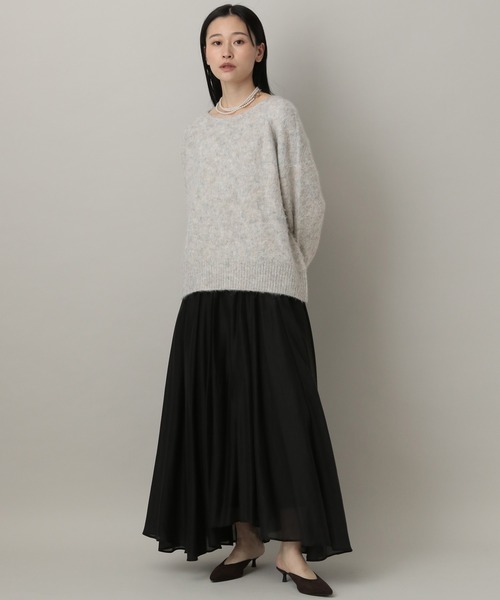 A part by（アパートバイ）の「シャギーニットプルオーバー（ニット/セーター・レディース・ライトグレー/ライトブラウン/アイボリー/ネイビー・FREE）」の7枚目の写真