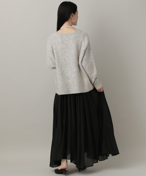 A part by（アパートバイ）の「シャギーニットプルオーバー（ニット/セーター・レディース・ライトグレー/ライトブラウン/アイボリー/ネイビー・FREE）」の9枚目の写真