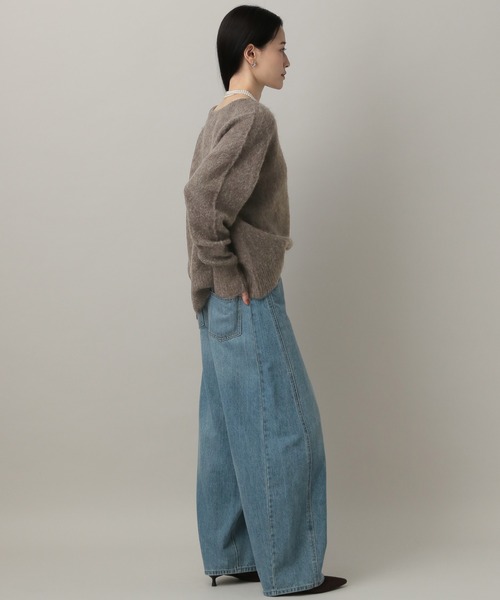 A part by（アパートバイ）の「シャギーニットプルオーバー（ニット/セーター・レディース・ライトグレー/ライトブラウン/アイボリー/ネイビー・FREE）」の16枚目の写真