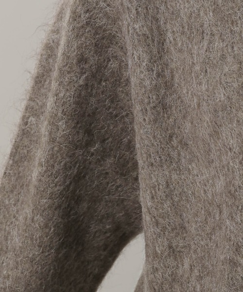 A part by（アパートバイ）の「シャギーニットプルオーバー（ニット/セーター・レディース・ライトグレー/ライトブラウン/アイボリー/ネイビー・FREE）」の18枚目の写真