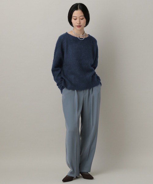 A part by（アパートバイ）の「シャギーニットプルオーバー（ニット/セーター・レディース・ライトグレー/ライトブラウン/アイボリー/ネイビー・FREE）」の20枚目の写真