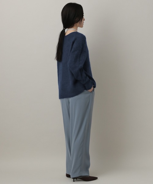 A part by（アパートバイ）の「シャギーニットプルオーバー（ニット/セーター・レディース・ライトグレー/ライトブラウン/アイボリー/ネイビー・FREE）」の22枚目の写真