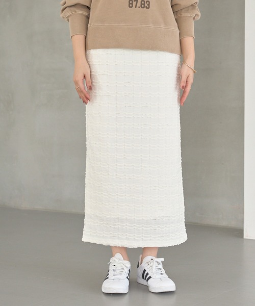 LAVEANGE(ラビアンジェ)の「ミニフリルレースナロースカート(スカート・レディース・オフホワイト/ブラック・M/LL/3L/4L/5L)」の16枚目の写真