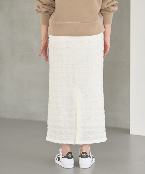 LAVEANGE(ラビアンジェ)の「ミニフリルレースナロースカート(スカート・レディース・オフホワイト/ブラック・M/LL/3L/4L/5L)」の18枚目の写真