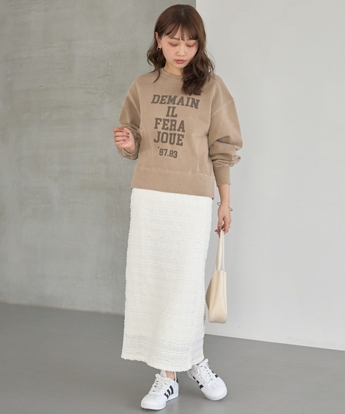 LAVEANGE(ラビアンジェ)の「ミニフリルレースナロースカート(スカート・レディース・オフホワイト/ブラック・M/LL/3L/4L/5L)」の8枚目の写真