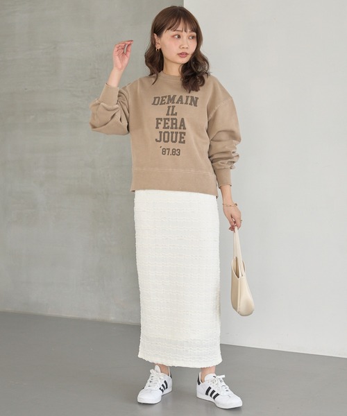 LAVEANGE(ラビアンジェ)の「ミニフリルレースナロースカート(スカート・レディース・オフホワイト/ブラック・M/LL/3L/4L/5L)」の9枚目の写真