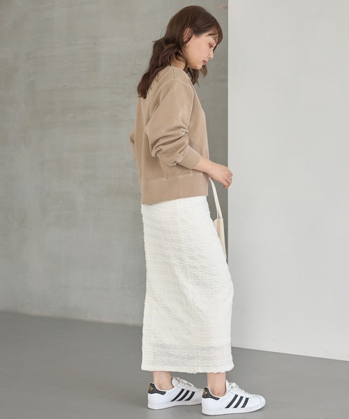 LAVEANGE(ラビアンジェ)の「ミニフリルレースナロースカート(スカート・レディース・オフホワイト/ブラック・M/LL/3L/4L/5L)」の11枚目の写真