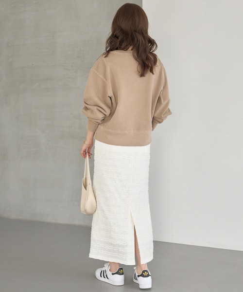 LAVEANGE(ラビアンジェ)の「ミニフリルレースナロースカート(スカート・レディース・オフホワイト/ブラック・M/LL/3L/4L/5L)」の12枚目の写真