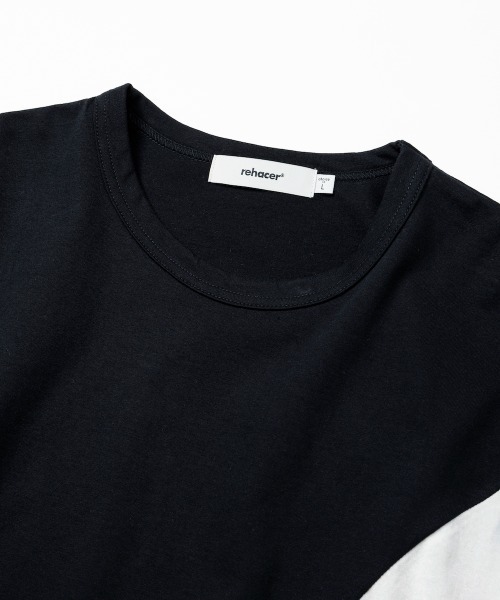 rehacer(レアセル)の「rehacer : Scar Asymmetry CS / スカー アシンメトリー カットソー(Tシャツ/カットソー・メンズ・ホワイト/ブラック・SMALL/MEDIUM/LARGE/X-LARGE)」の11枚目の写真
