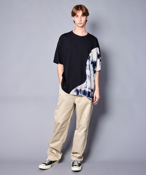 rehacer(レアセル)の「rehacer : Scar Asymmetry CS / スカー アシンメトリー カットソー(Tシャツ/カットソー・メンズ・ホワイト/ブラック・SMALL/MEDIUM/LARGE/X-LARGE)」の4枚目の写真