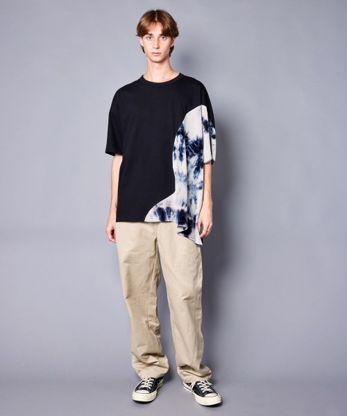 rehacer(レアセル)の「rehacer : Scar Asymmetry CS / スカー アシンメトリー カットソー(Tシャツ/カットソー・メンズ・ホワイト/ブラック・SMALL/MEDIUM/LARGE/X-LARGE)」の5枚目の写真