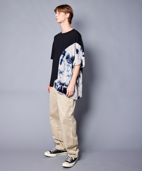 rehacer(レアセル)の「rehacer : Scar Asymmetry CS / スカー アシンメトリー カットソー(Tシャツ/カットソー・メンズ・ホワイト/ブラック・SMALL/MEDIUM/LARGE/X-LARGE)」の6枚目の写真