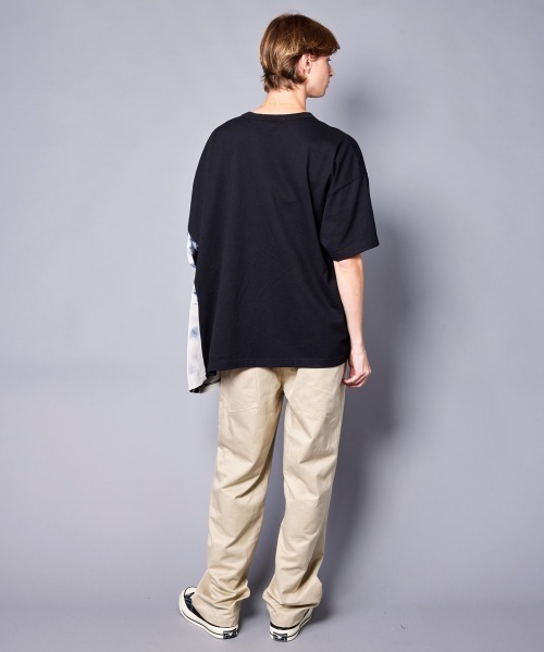 rehacer(レアセル)の「rehacer : Scar Asymmetry CS / スカー アシンメトリー カットソー(Tシャツ/カットソー・メンズ・ホワイト/ブラック・SMALL/MEDIUM/LARGE/X-LARGE)」の8枚目の写真