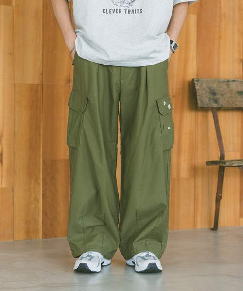 RAGEBLUE（レイジブルー）の「ヴィンテージライク/バックサテンカーゴパンツ（カーゴパンツ・メンズ・ホワイト/ブラック/カーキ/ブラック系その他/ホワイト系その他/グリーン系その他・LARGE/MEDIUM/SMALL）」の6枚目の写真