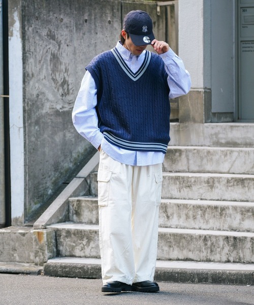 RAGEBLUE（レイジブルー）の「ヴィンテージライク/バックサテンカーゴパンツ（カーゴパンツ・メンズ・ホワイト/ブラック/カーキ/ブラック系その他/ホワイト系その他/グリーン系その他・LARGE/MEDIUM/SMALL）」の7枚目の写真