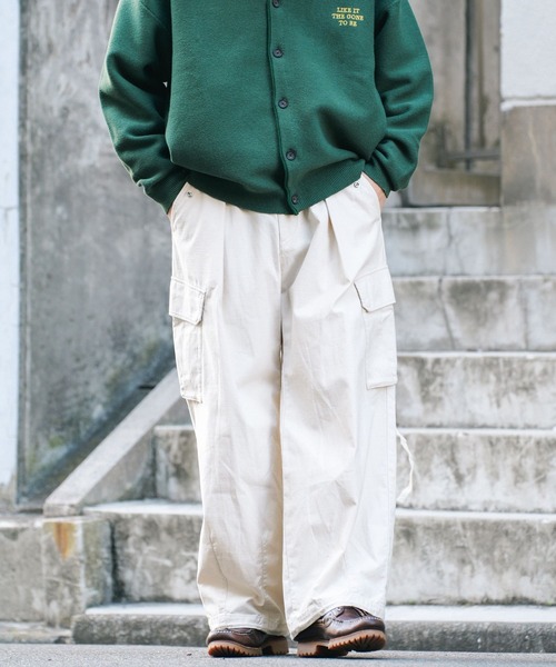 RAGEBLUE（レイジブルー）の「ヴィンテージライク/バックサテンカーゴパンツ（カーゴパンツ・メンズ・ホワイト/ブラック/カーキ/ブラック系その他/ホワイト系その他/グリーン系その他・LARGE/MEDIUM/SMALL）」の13枚目の写真