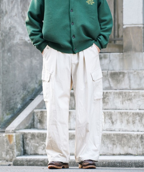 RAGEBLUE（レイジブルー）の「ヴィンテージライク/バックサテンカーゴパンツ（カーゴパンツ・メンズ・ホワイト/ブラック/カーキ/ブラック系その他/ホワイト系その他/グリーン系その他・LARGE/MEDIUM/SMALL）」の14枚目の写真