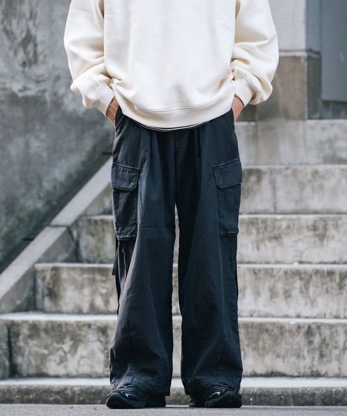 RAGEBLUE（レイジブルー）の「ヴィンテージライク/バックサテンカーゴパンツ（カーゴパンツ・メンズ・ホワイト/ブラック/カーキ/ブラック系その他/ホワイト系その他/グリーン系その他・LARGE/MEDIUM/SMALL）」の17枚目の写真