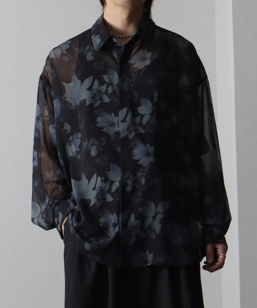 welise/ウェライズ】シフォンシアー モードアーティスティック総柄