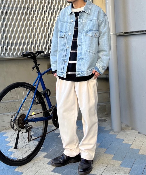 MODISH GAZE(モディシュガゼ)の「【MODISH GAZE】ワンポイントロゴボーダーニット(ニット/セーター・メンズ・ブラック・LARGE/MEDIUM)」の3枚目の写真