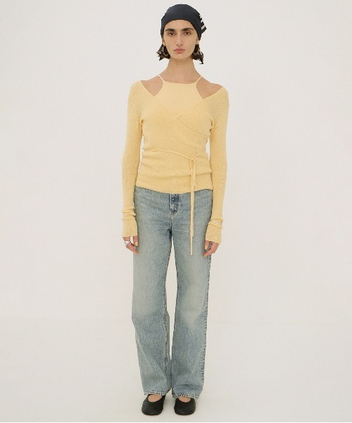 CAMISOLE SET CACHECOEUR KNIT TOPS（ニット/セーター）｜CLANE