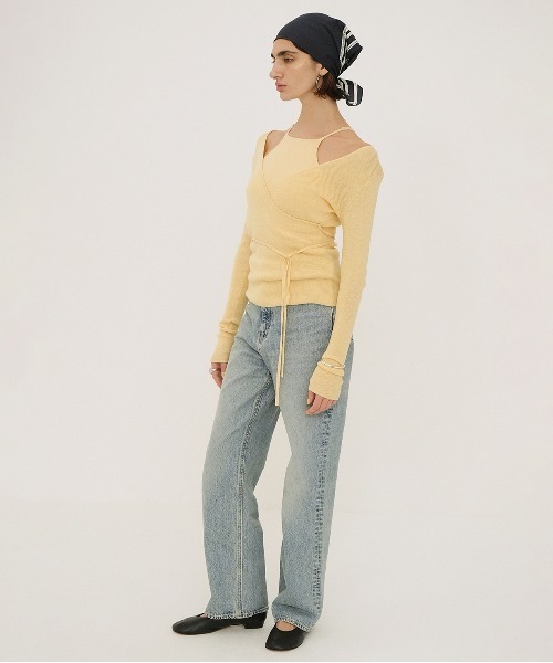 CAMISOLE SET CACHECOEUR KNIT TOPS（ニット/セーター）｜CLANE