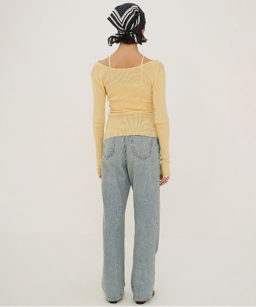 CAMISOLE SET CACHECOEUR KNIT TOPS（ニット/セーター）｜CLANE