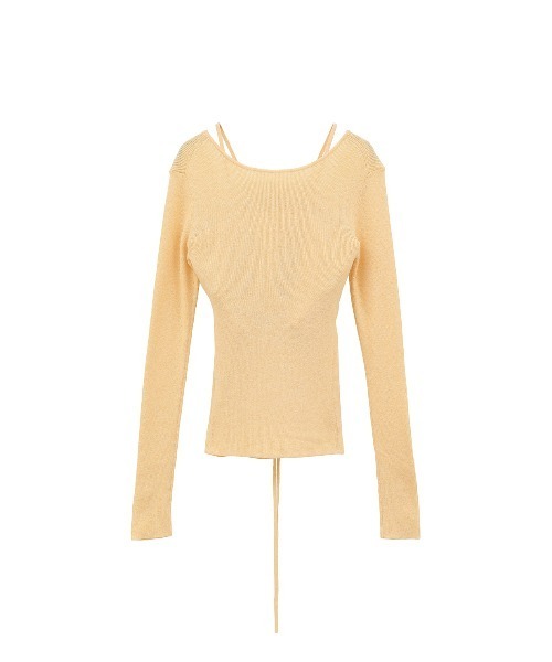 CAMISOLE SET CACHECOEUR KNIT TOPS（ニット/セーター）｜CLANE