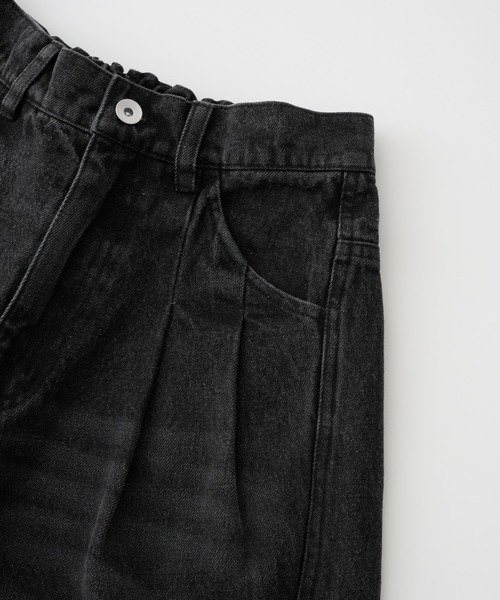 spielio 箔プリントシボ加工スラックス Spielio スラックス 「Spielio」Foil printed embossed slacks