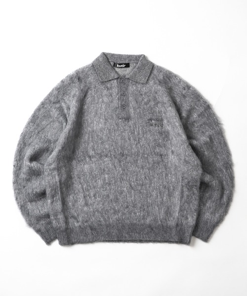 専用　　ネストローブウールブークレーモヘア2wayニット　美品 MOHAIR BLEND KNIT POLO/モヘアブレンドニットポロ（ニット/セーター