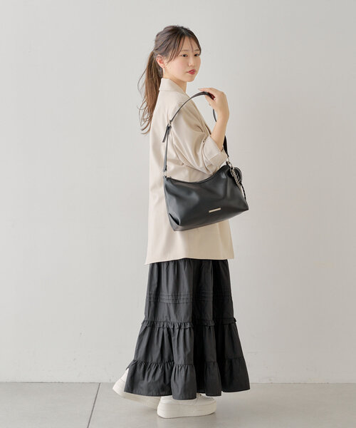 Chico（チコ）の「コットンティアードロングスカート（スカート・レディース・ブラック/ピンクベージュ/ホワイト・FREE）」の12枚目の写真