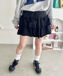スウェットティアードミニスカパン