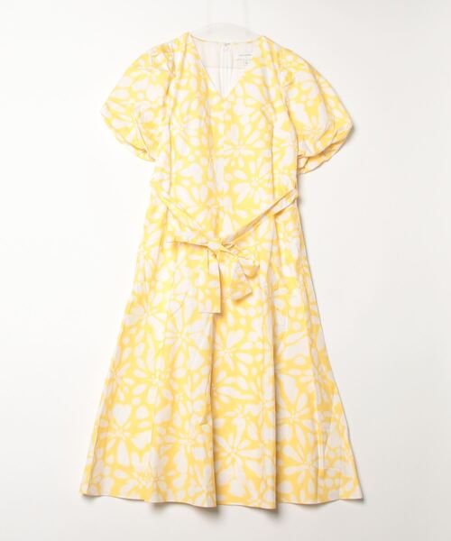 Weekend Max Mara●花柄ポプリン×パフスリーブミディワンピース セール】BANANA REPUBLIC FACTORY STORE パフスリーブ ポプリン