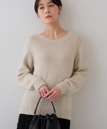 ローゲージニット」に該当するベージュ系のファッション通販