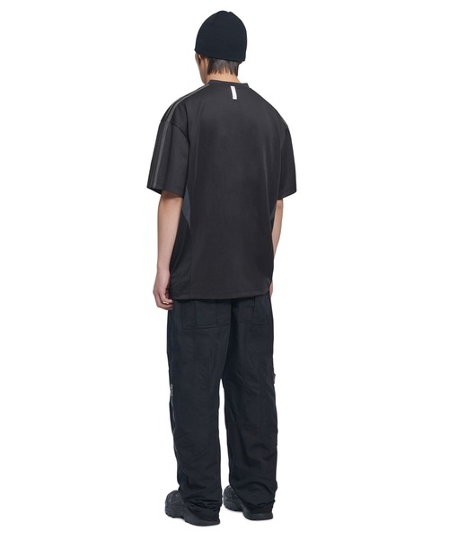 NOMANUAL(NOMANUAL)の「A'GEM/9 × .kom『NOMANUAL/ノーマニュアル』SWEEP BASEBALL JERSEY/スウィープ ベースボールジャージ TEE(Tシャツ/カットソー・レディース・チャコールグレー/ホワイト/ブラック・L)」の10枚目の写真