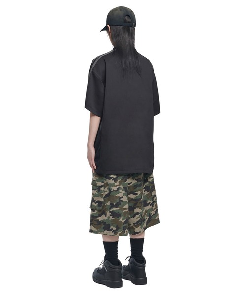NOMANUAL(NOMANUAL)の「A'GEM/9 × .kom『NOMANUAL/ノーマニュアル』SWEEP BASEBALL JERSEY/スウィープ ベースボールジャージ TEE(Tシャツ/カットソー・レディース・チャコールグレー/ホワイト/ブラック・L)」の12枚目の写真