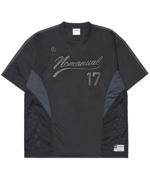 NOMANUAL(NOMANUAL)の「A'GEM/9 × .kom『NOMANUAL/ノーマニュアル』SWEEP BASEBALL JERSEY/スウィープ ベースボールジャージ TEE(Tシャツ/カットソー・レディース・チャコールグレー/ホワイト/ブラック・L)」の22枚目の写真