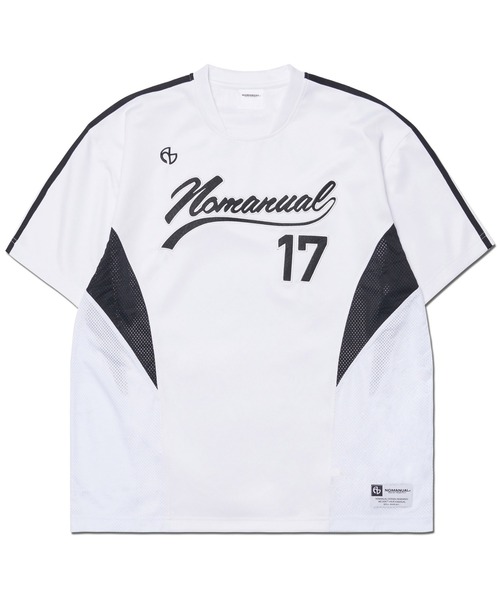 NOMANUAL(NOMANUAL)の「A'GEM/9 × .kom『NOMANUAL/ノーマニュアル』SWEEP BASEBALL JERSEY/スウィープ ベースボールジャージ TEE(Tシャツ/カットソー・レディース・チャコールグレー/ホワイト/ブラック・L)」の18枚目の写真