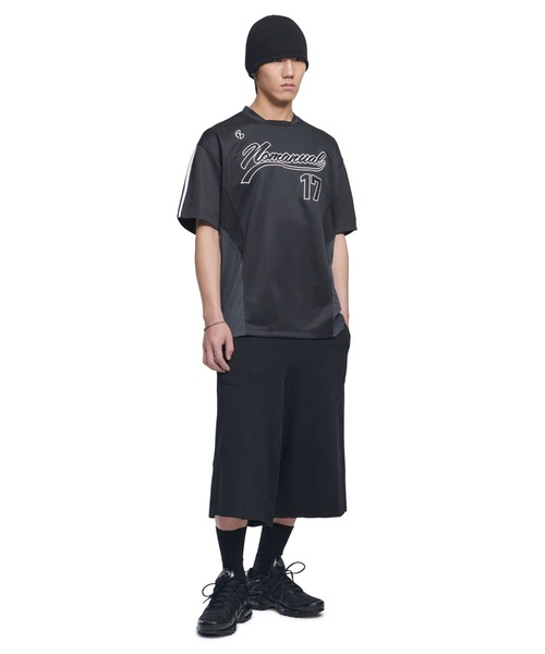 NOMANUAL(NOMANUAL)の「A'GEM/9 × .kom『NOMANUAL/ノーマニュアル』SWEEP BASEBALL JERSEY/スウィープ ベースボールジャージ TEE(Tシャツ/カットソー・レディース・チャコールグレー/ホワイト/ブラック・L)」の14枚目の写真