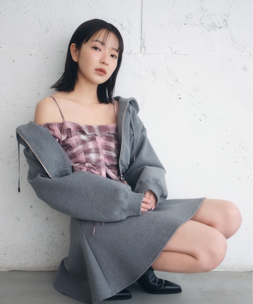 SNIDEL（スナイデル）の「スウェットミニセットアップ（ワンピース