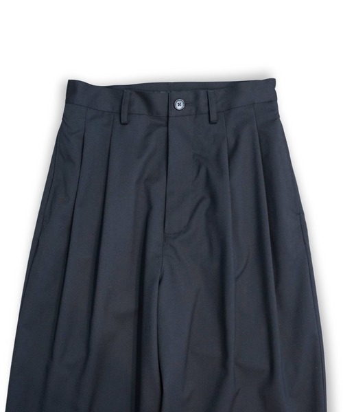 my beautiful landlet（マイビューティフルランドレット）の「【my beautiful landlet】WASHABLE WOOL WIDE SLACKS（スラックス・メンズ・ブラック/ネイビー/グレー・0/1/2）」の16枚目の写真