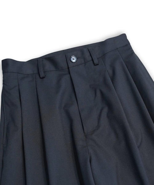 my beautiful landlet（マイビューティフルランドレット）の「【my beautiful landlet】WASHABLE WOOL WIDE SLACKS（スラックス・メンズ・ブラック/ネイビー/グレー・0/1/2）」の17枚目の写真