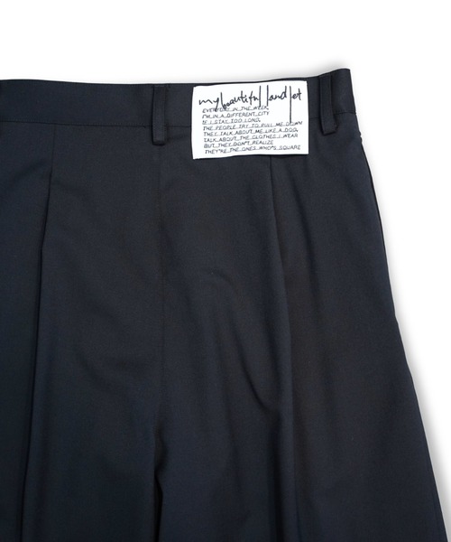 マイビューティフルランドレット　ワイドスラックス my beautiful landlet】WASHABLE WOOL WIDE SLACKS（スラックス