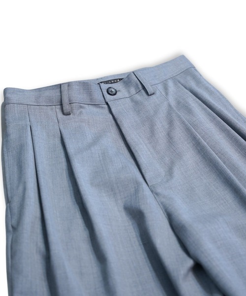my beautiful landlet（マイビューティフルランドレット）の「【my beautiful landlet】WASHABLE WOOL WIDE SLACKS（スラックス・メンズ・ブラック/ネイビー/グレー・0/1/2）」の22枚目の写真