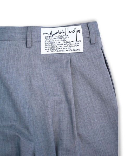 my beautiful landlet（マイビューティフルランドレット）の「【my beautiful landlet】WASHABLE WOOL WIDE SLACKS（スラックス・メンズ・ブラック/ネイビー/グレー・0/1/2）」の5枚目の写真