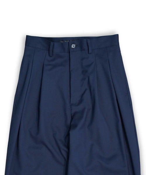 my beautiful landlet（マイビューティフルランドレット）の「【my beautiful landlet】WASHABLE WOOL WIDE SLACKS（スラックス・メンズ・ブラック/ネイビー/グレー・0/1/2）」の7枚目の写真