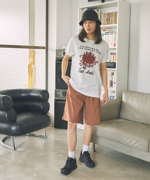 Unblend（アンブレンド）の「【Unblend】セットアップ対応 / チェック イージーショートパンツ（その他パンツ・レディース・ベージュ/オレンジ/ブラック/カーキ・S/M）」の16枚目の写真