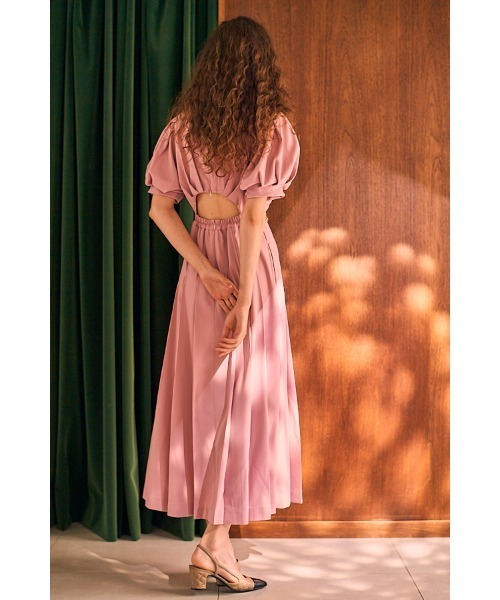 Adonna Pleated Dress タックプリーツドレス（ワンピース）｜Estella.K